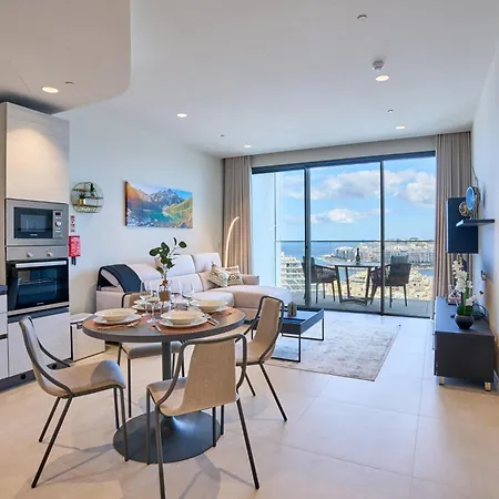 Skyline Seaview One-bedroom Haven 아파트 Saint Julian's
